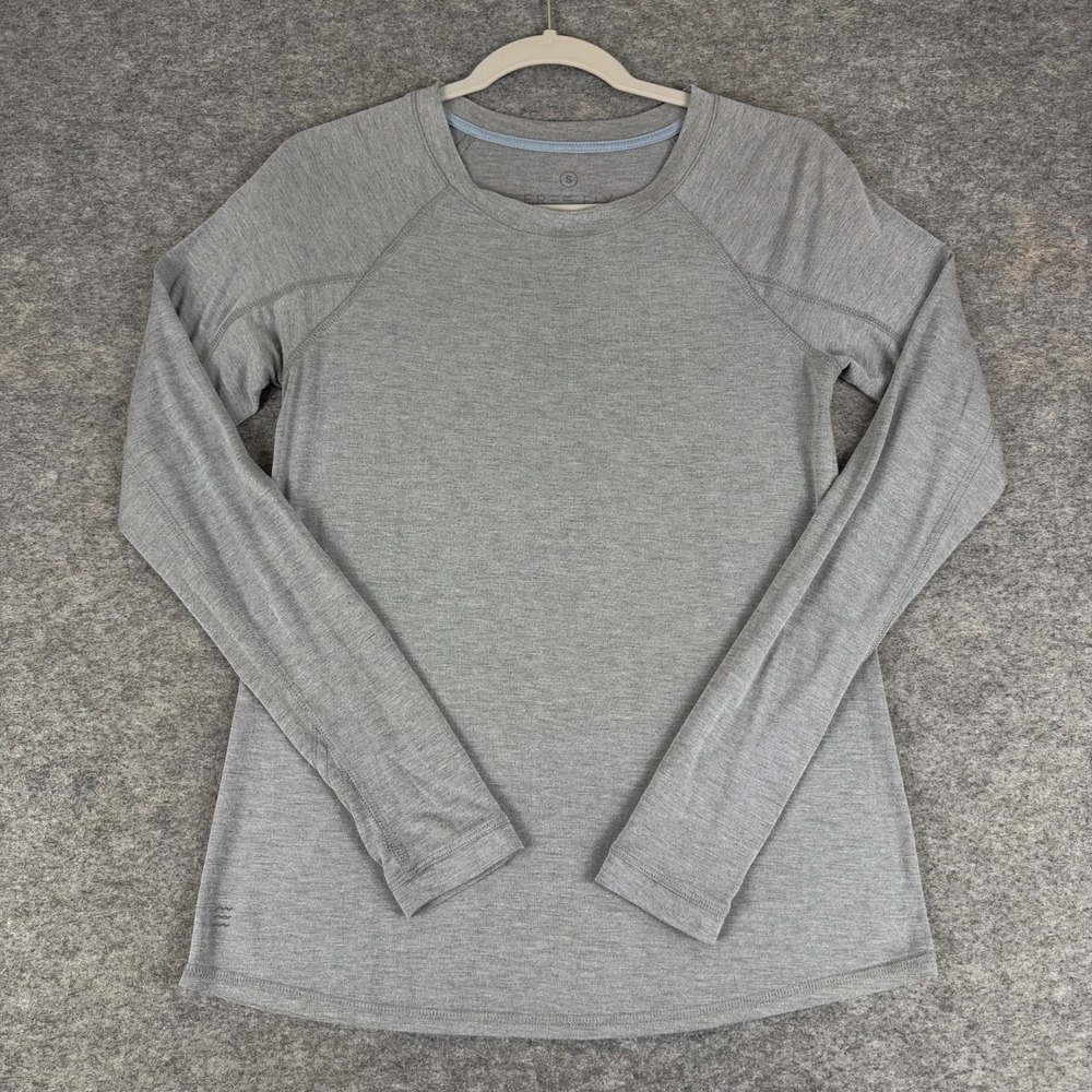 Free Fly Bamboo Shade Long Sleeve Shirt Gray Womens Small S